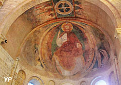 Cathédrale Saint-Cyr-et-Sainte-Julitte - Christ en gloire (fresque du XIIe s.)
