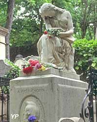 Cimetière du Père-Lachaise - tombe de Chopin