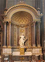 Autel Sainte Marguerite, statue de Jacques Bourlet (XVIIe s.)