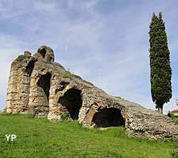 Aqueduc romain du Gier - le rampant du siphon de l’Yzeron