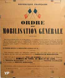 Musée Militaire - Ordre de mobilisation générale