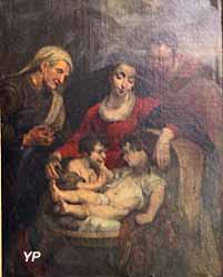 Église Notre-Dame - la Sainte Famille avec sainte Elisabeth (Pierre-Paul Rubens, 1615)