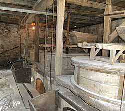 Moulin à eau de Cougnaguet - salle des meules