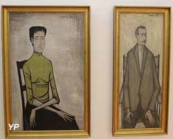 Portraits de Simone et Maurice Combe (Bernard Buffet - Musée d'art Roger-Quilliot)