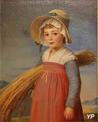 La petite glaneuse. Portrait de Jeanne Orine à l'âge de cinq ans (Thomas Degeorge - Musée d'art Roger-Quilliot)