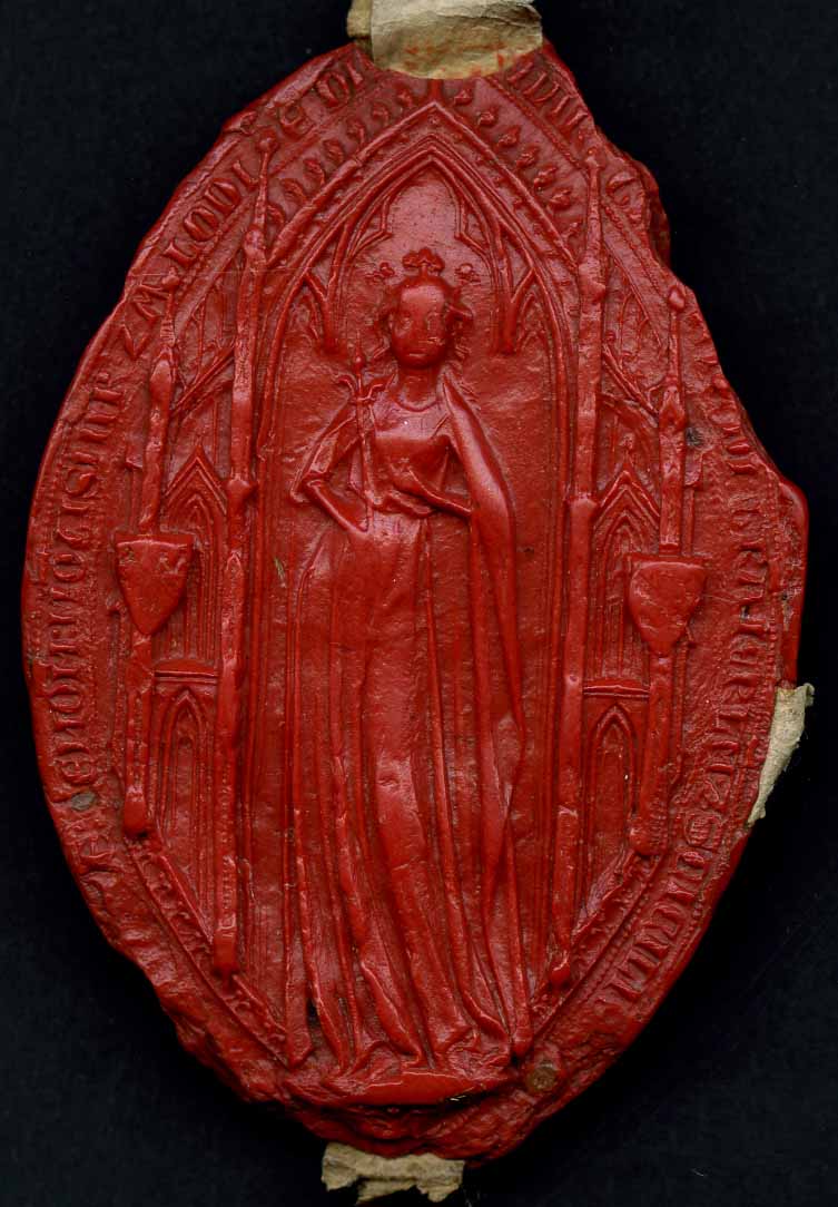 Sceau de Marguerite de Bourgogne, comtesse de Tonnerre(1292)