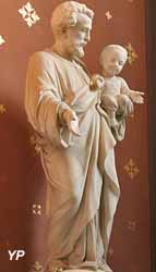 Statue de saint Joseph (marbre de Carrare, Enrico Clerici ,1896)