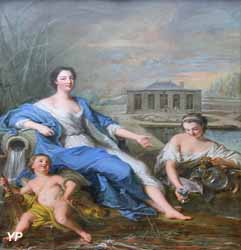 Marie-Anne de Bourbon, dite Mademoiselle de Clermont aux eaux minérales de Chantilly (Jean-Marc Nattier, 1729)
