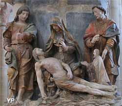 Vierge de pitié entre saint Jean et saint Étienne