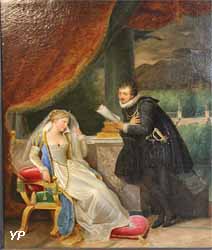 La Poésie : le Tasse lisant ses vers à Léonore d'Este (Louis Ducis, 1823)