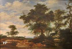 Paysage avec un grand chêne au milieu (Jacob Salomonsz, van Ruysdael)