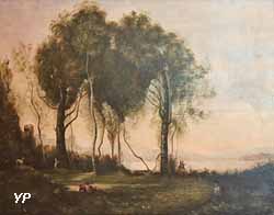 Le chevriers de Castel Gandolfo (d'après Camille Corot)