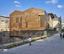 Nouveau bâtiment d’accueil du musée de Cluny, musée national du Moyen Âge, façade ouest Bernard Desmoulin, architecte