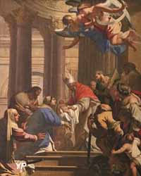 La Présentation au Temple (copie inversée du tableau de Simon Vouet)