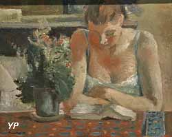 Intimité, femme et fleurs (Maurice Brianchon, 1929)