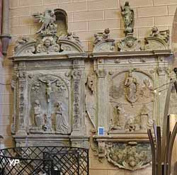 Monuments funéraires des avoués de l'abbaye de Marmoutier (17e siècle)