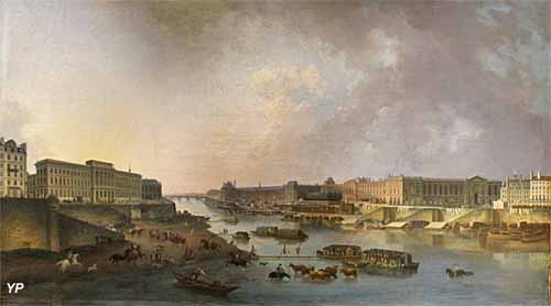 Vue de la Seine, prise du Pont-Neuf (Pierre-Antoine Demachy, 1783) - Musée des Châteaux de Versailles et du Trianon