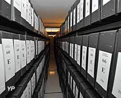 Magasin de conservation des archives aux Archives départementales de la Meuse (Evicom)