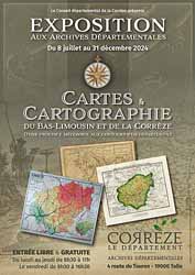 Cartes et cartographie du Bas-Limousin et de la Corrèze, d'une province méconnue aux contours d'un département (doc. Archives départementales de la Corrèze)